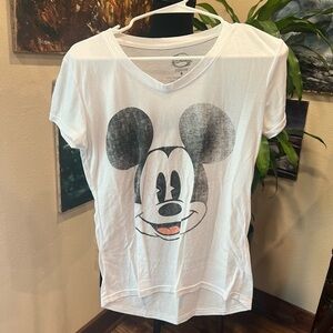 Mickey Mouse shirt faded with a vintage look size small